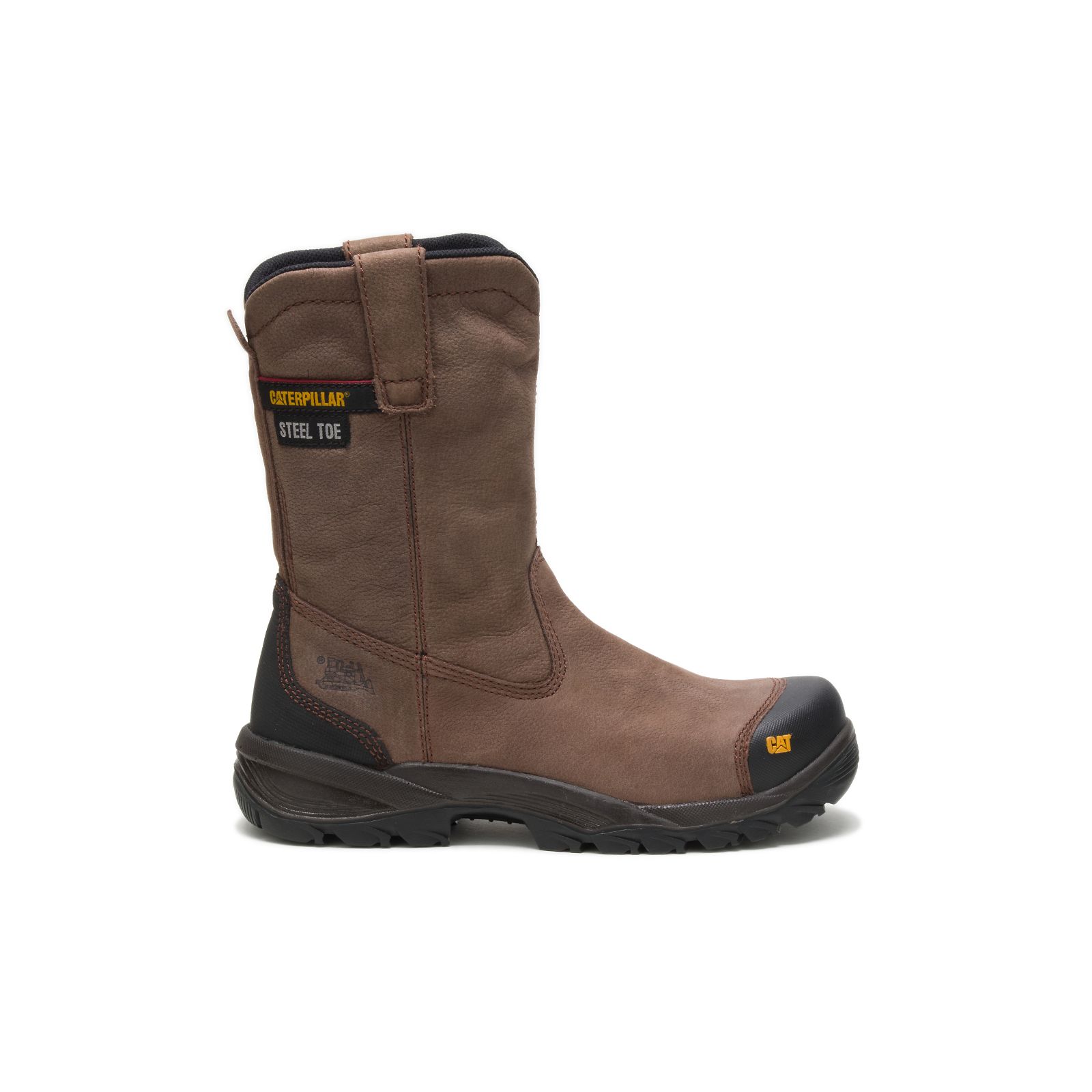 Caterpillar Boots South Africa - Cat Men's Spur Steel Toe Work Boots Brown NC9172436